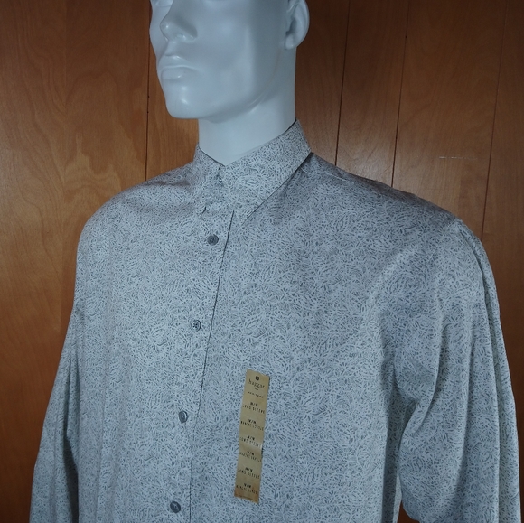 HAGGAR BUTTON DOWN LONG SLEEVE SHIRT - Picture 2 of 6